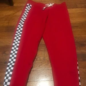 Checkered sweatpants